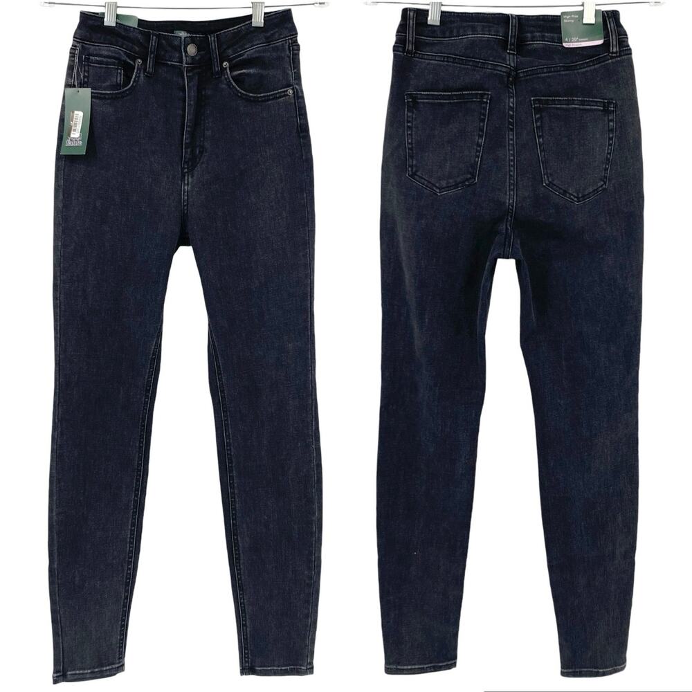 WILD FABLE NWT High Rise Skinny Jeans Size 4 Charcoal Gray Stretch